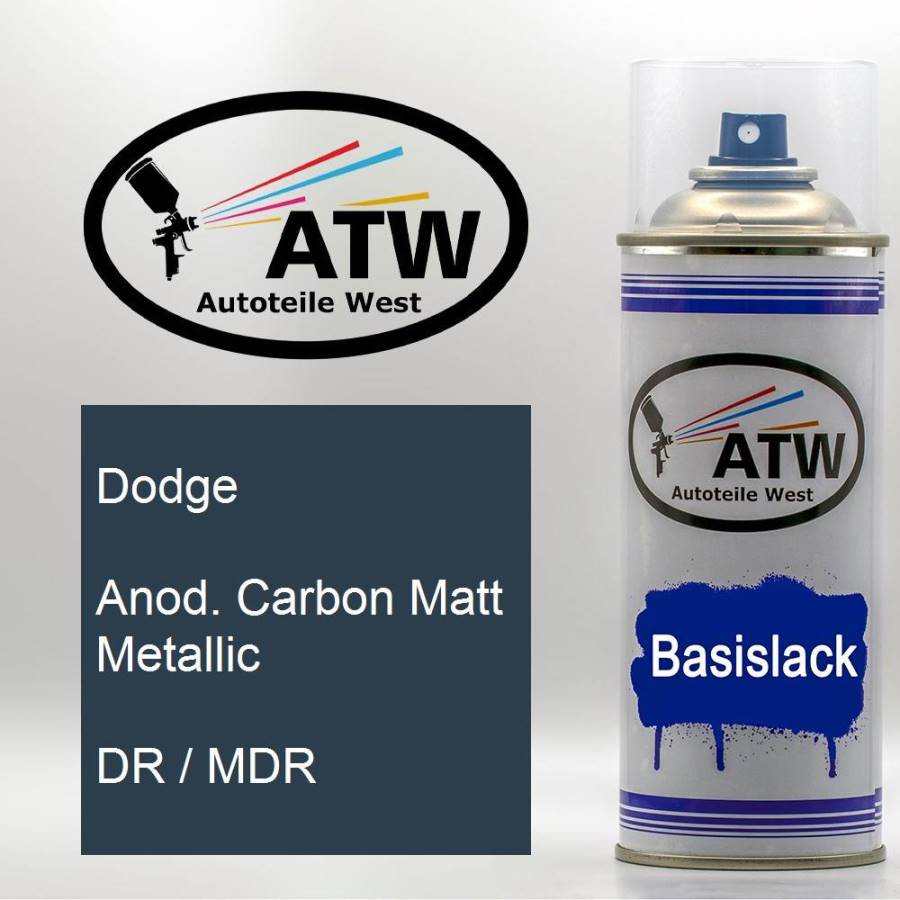 Dodge, Anod. Carbon Matt Metallic, DR / MDR: 400ml Sprühdose, von ATW Autoteile West.